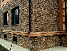 Облицовка фасада искусственным камнем